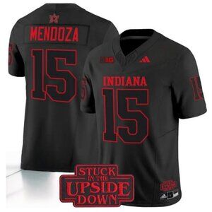 Fernando Mendoza 15 Black Vapor Jersey Stitched For Mens Youths Select